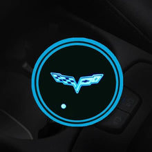 Load image into Gallery viewer, LED Logo Car Coasters