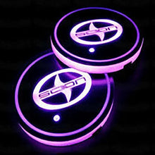 Load image into Gallery viewer, LED Logo Car Coasters