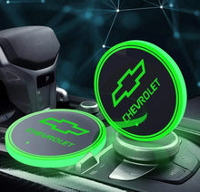 Load image into Gallery viewer, LED Logo Car Coasters